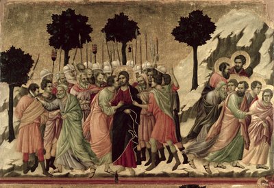 Maestà: Traición de Cristo, 1308-11 de Duccio di Buoninsegna